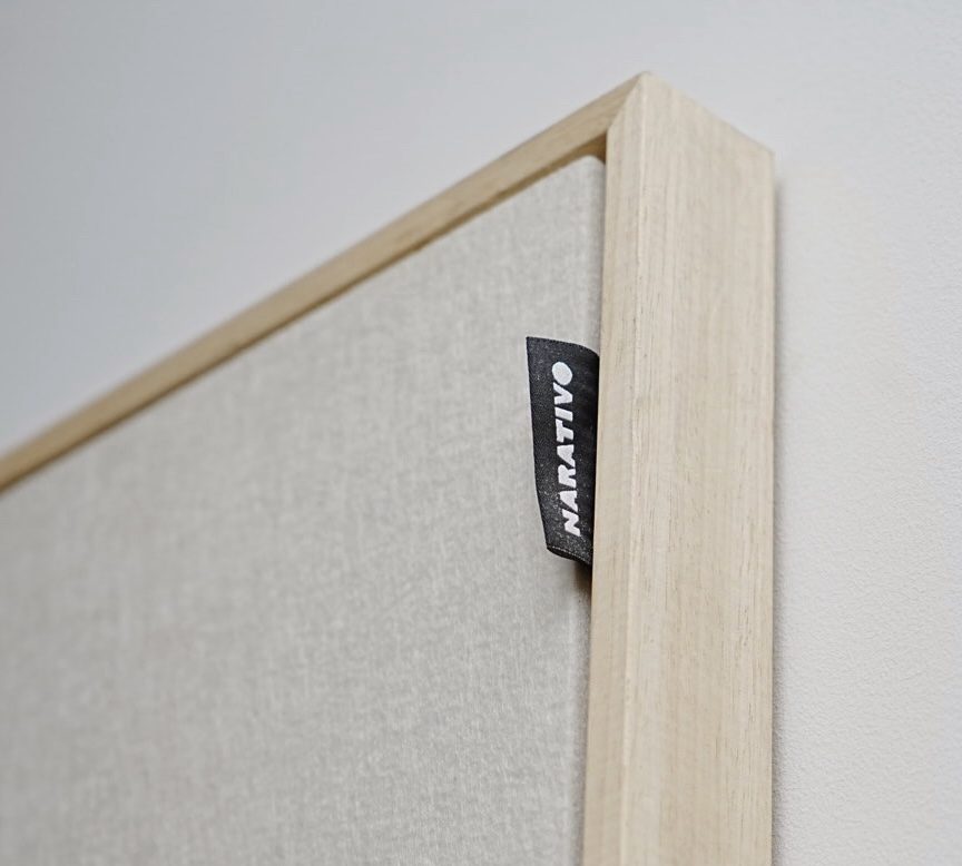 Acoustic Pinboard Wood Frame